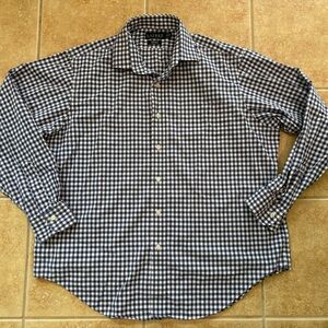 Men's Lauren Ralph Lauren Blue and White Checkered Shirt